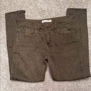 Zara Women’s Brown Straight Leg Jeans